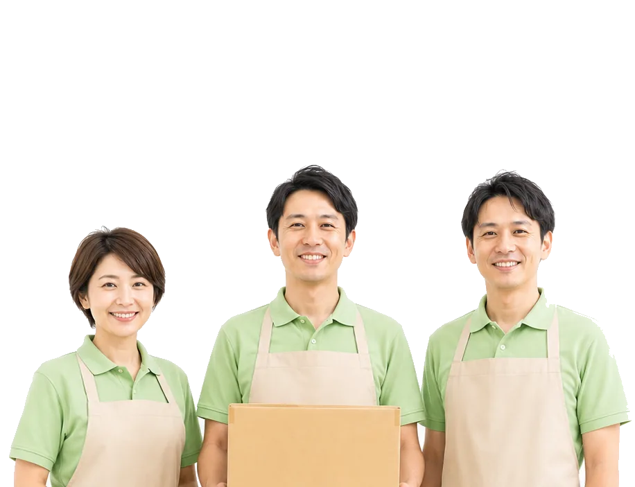 まごころ整理便のスタッフ（遺品整理士在籍）
